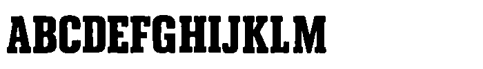 MC Peliod Course Font UPPERCASE