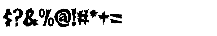 MC Reilsow Meltica Font OTHER CHARS