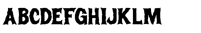 MC Reilsow Meltica Font UPPERCASE