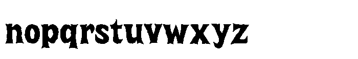 MC Reilsow Meltica Font LOWERCASE