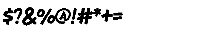 MC Restea Choco Font OTHER CHARS
