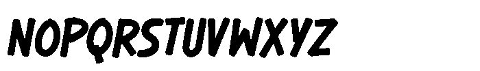 MC Restea Choco Font LOWERCASE