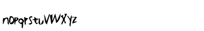 MC Seora Vister Sanderas Font LOWERCASE