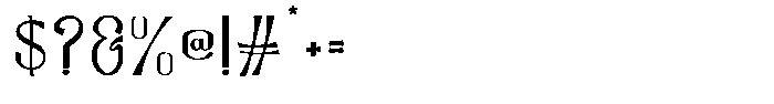 MC Sunomresub Font OTHER CHARS