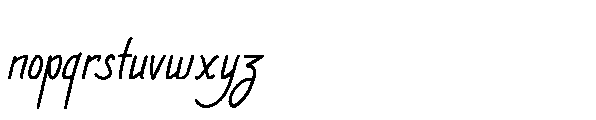 MC The Mossmof Font LOWERCASE