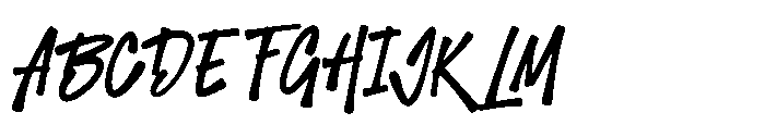 MC Thiger Feron Font UPPERCASE