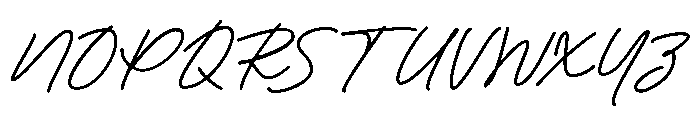 MC Vell Racaty Signature Vell Racaty Signature Regular Font UPPERCASE