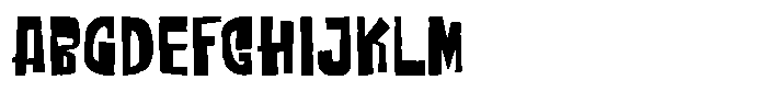 MC Zombreak Font UPPERCASE