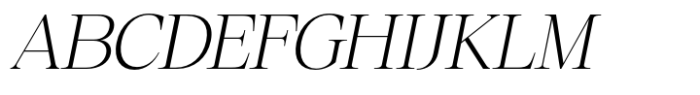 Mckins Extra Light Italic Font UPPERCASE