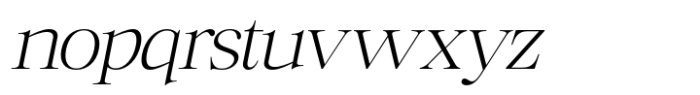 Mckins Extra Light Italic Font LOWERCASE