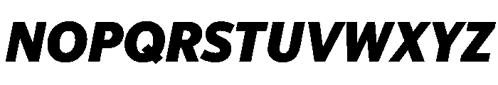McClatchy Sans Black Italic Font UPPERCASE