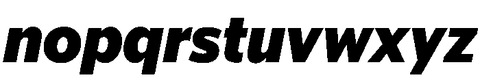 McClatchy Sans Black Italic Font LOWERCASE