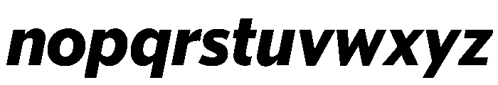 McClatchy Sans Bold Italic Font LOWERCASE