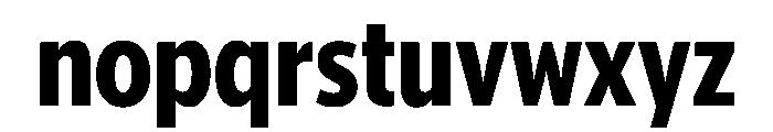 McClatchy Sans Condensed Bold Font LOWERCASE
