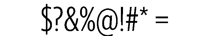 McClatchy Sans Condensed Light Font OTHER CHARS