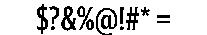 McClatchy Sans Condensed Medium Font OTHER CHARS