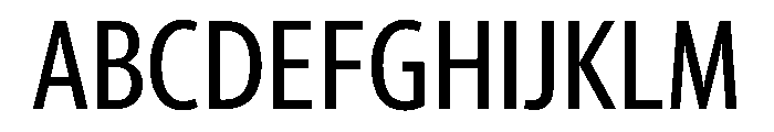 McClatchy Sans Condensed Regular Font UPPERCASE