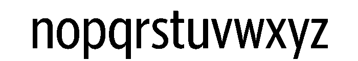 McClatchy Sans Condensed Regular Font LOWERCASE