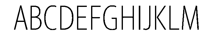 McClatchy Sans Condensed Thin Font UPPERCASE