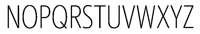 McClatchy Sans Condensed Thin Font UPPERCASE