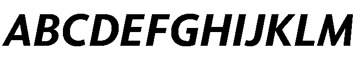 McClatchy Sans Demi Italic Font UPPERCASE