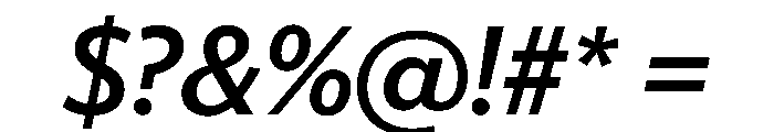McClatchy Sans Medium Italic Font OTHER CHARS