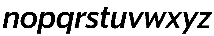McClatchy Sans Medium Italic Font LOWERCASE