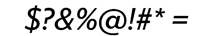 McClatchy Sans Text Regular Italic Font OTHER CHARS