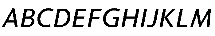 McClatchy Sans Text Regular Italic Font UPPERCASE