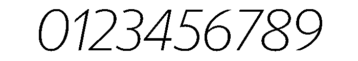 McClatchy Sans Thin Italic Font OTHER CHARS