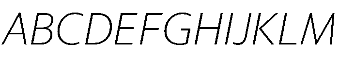 McClatchy Sans Thin Italic Font UPPERCASE