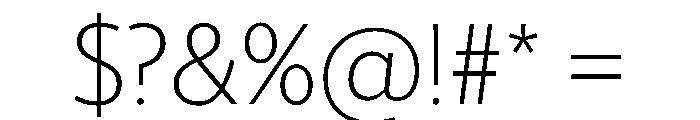 McClatchy Sans Thin Font OTHER CHARS