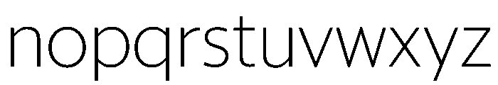 McClatchy Sans Thin Font LOWERCASE