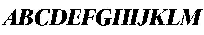 McClatchy Serif Bold Italic Font UPPERCASE