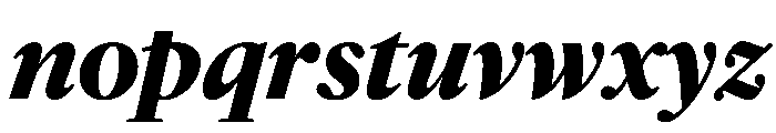McClatchy Serif Bold Italic Font LOWERCASE