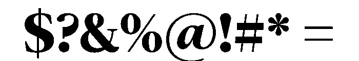 McClatchy Serif Bold Font OTHER CHARS