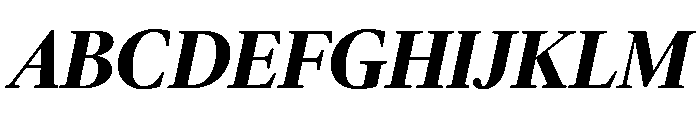 McClatchy Serif Demi Italic Font UPPERCASE