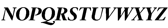 McClatchy Serif Demi Italic Font UPPERCASE