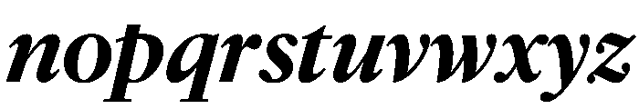 McClatchy Serif Demi Italic Font LOWERCASE
