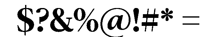 McClatchy Serif Demi Font OTHER CHARS