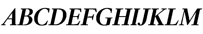 McClatchy Serif Medium Italic Font UPPERCASE