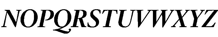 McClatchy Serif Medium Italic Font UPPERCASE