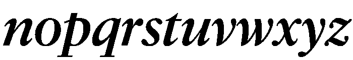 McClatchy Serif Medium Italic Font LOWERCASE