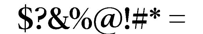 McClatchy Serif Medium Font OTHER CHARS