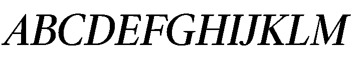 McClatchy Serif Regular Italic Font UPPERCASE