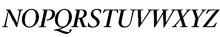 McClatchy Serif Regular Italic Font UPPERCASE