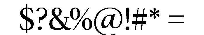 McClatchy Serif Regular Font OTHER CHARS