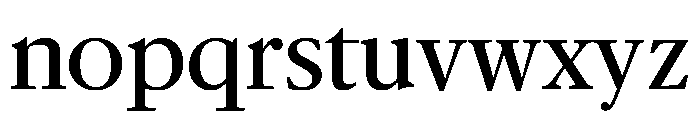 McClatchy Serif Regular Font LOWERCASE