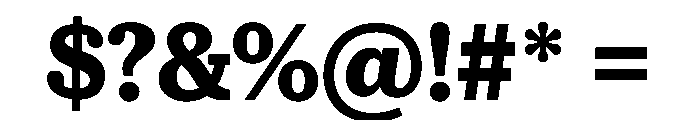 McClatchy Slab Bold Font OTHER CHARS