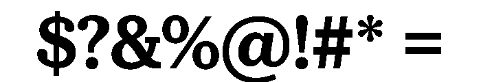 McClatchy Slab Demi Font OTHER CHARS